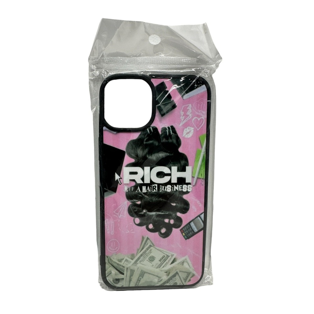 I Phone 14 Plus Case - Rich Off A Hair Business‎